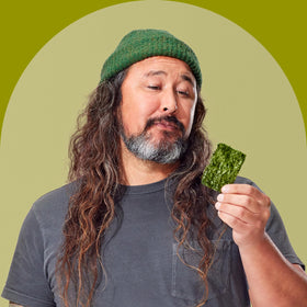 GimMe seaweed snack pack chili lime flavor, bold flavor on the move.