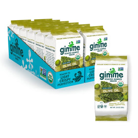 Gimme Seaweed Organic Roasted Snacks packaging ideal for sharing on the go