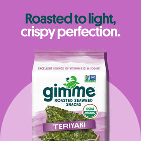 gimMe seaweed snack in lunchbox, gluten-free and vegan appeal