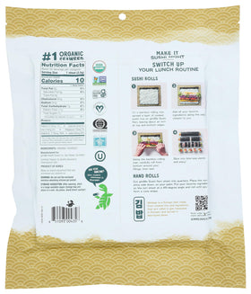 GimMe Seaweed Nori resealable container highlights freshness and long shelf life