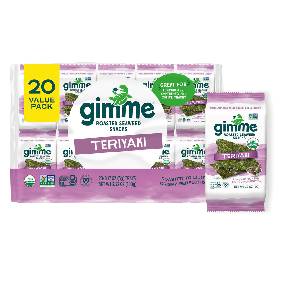 gimMe teriyaki pack on-the-go for keto and vegan snacking