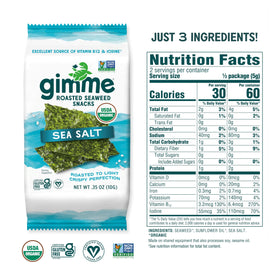 GimMe Seaweed kid lunchbox snack ready for school lunch.