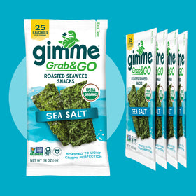GimMe Seaweed provides natural minerals and protein for everyday snacking.
