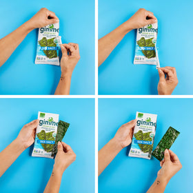 Keto-friendly and vegan GimMe Seaweed snack for quick bites anywhere.