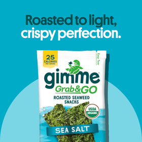 Single-serving trayless GimMe Seaweed Pack, ideal for lunchboxes and bags.