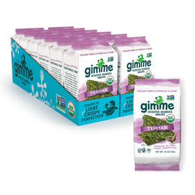 GimMe Seaweed Teriyaki Snack Pack—crispy sheets, keto-friendly on-the-go