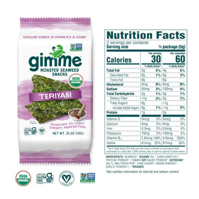 GimMe Seaweed Vegan-Friendly Snack: plant-based mini-crisps