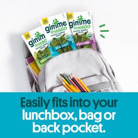 Organic sunflower oil adds a light, crisp finish to GimMe Seaweed Sea Salt.