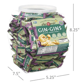Gin Gins 275 pieces bulk candy offers long-lasting snacking options.