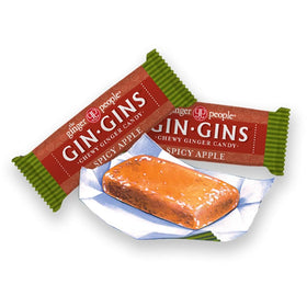 Gin Gins with apple and cinnamon flavor emphasis