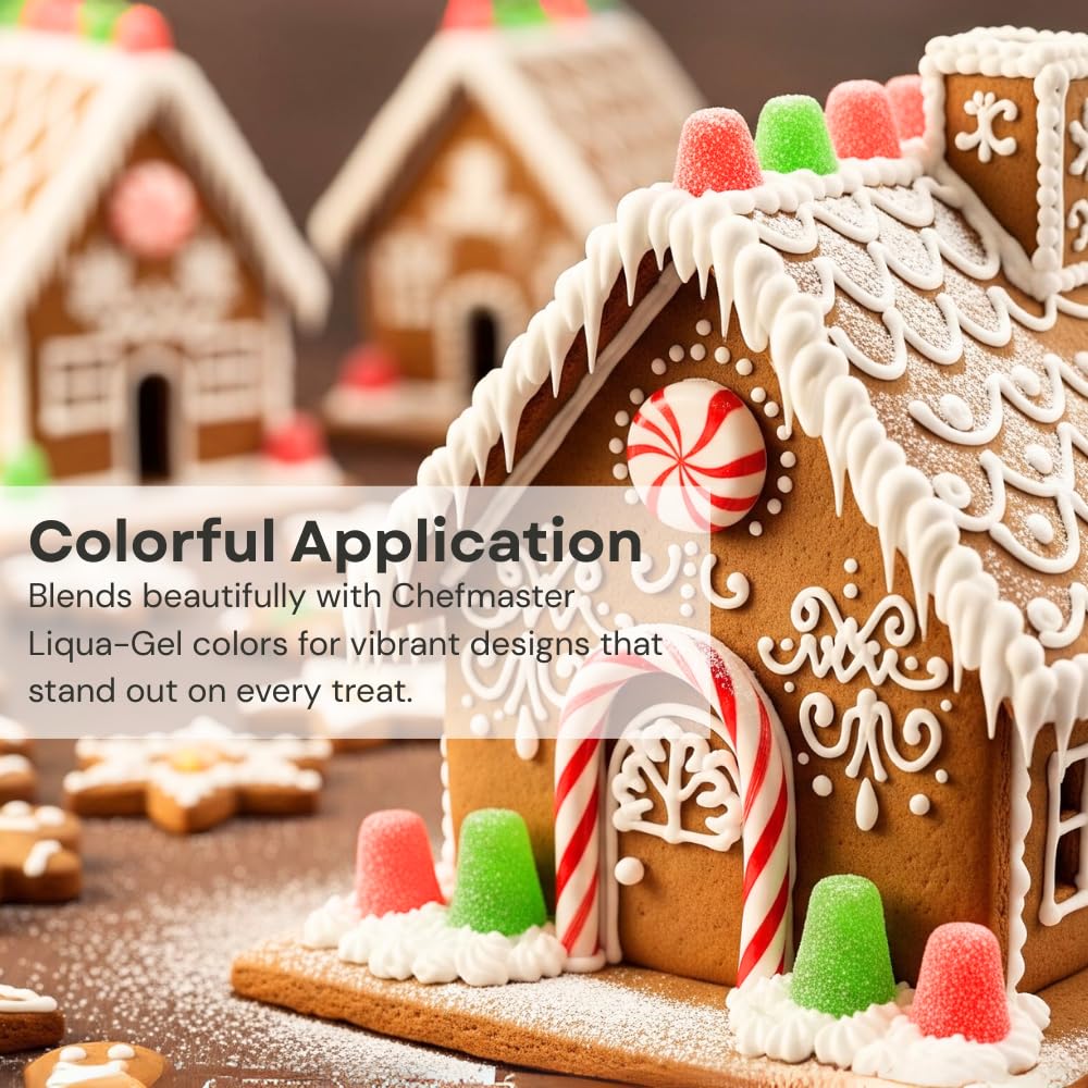 Gingerbread house assembly aided by sturdy Royal Icing.