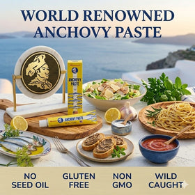 Giovanni's Anchovy Paste packaging-seal preserves freshness and purity.