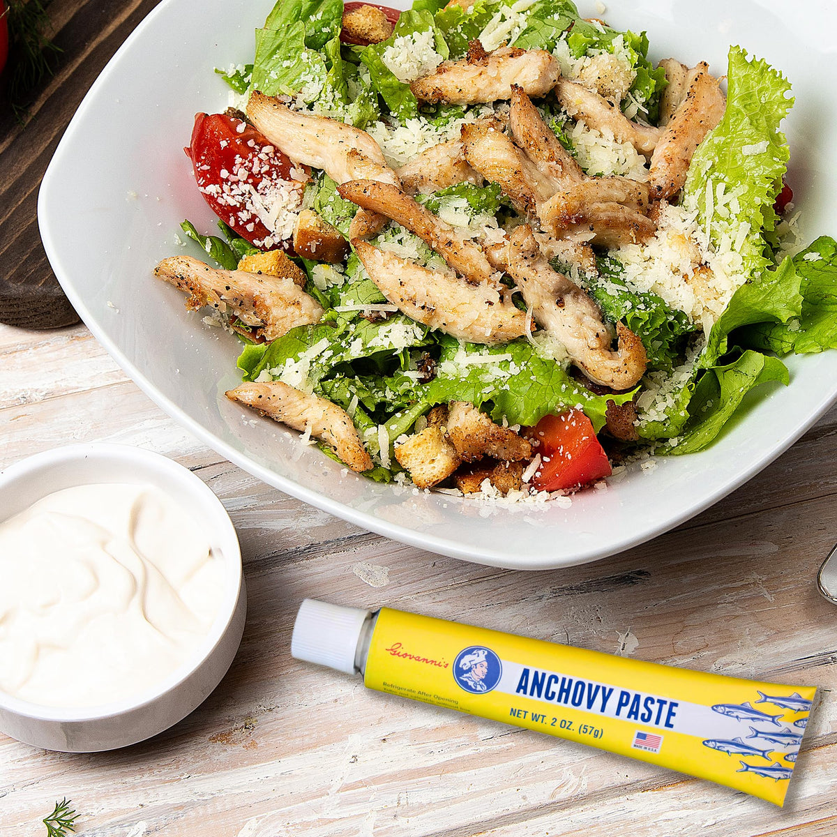 Giovanni's Anchovy Paste usa-made-label emphasizes American craftsmanship.