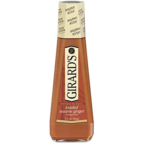 Girard's Toasted Sesame Ginger dressing bottle enhances salads with bright sesame-ginger flavor