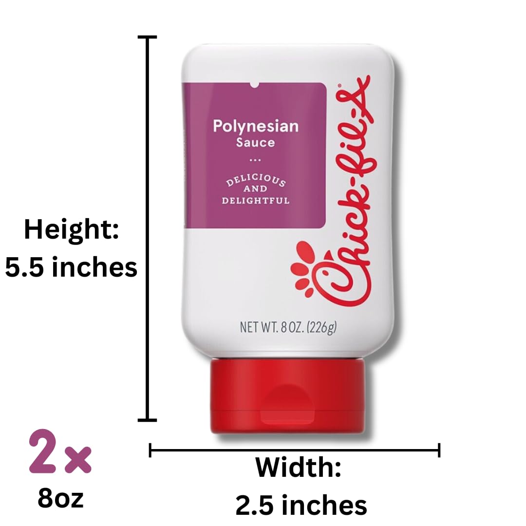 Giri chikfila Polynesian sauce 8 oz bottle two-pack with easy-squeeze pour