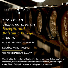 Giusti gift box presentation enhances gifting for Italian culinary enthusiasts.