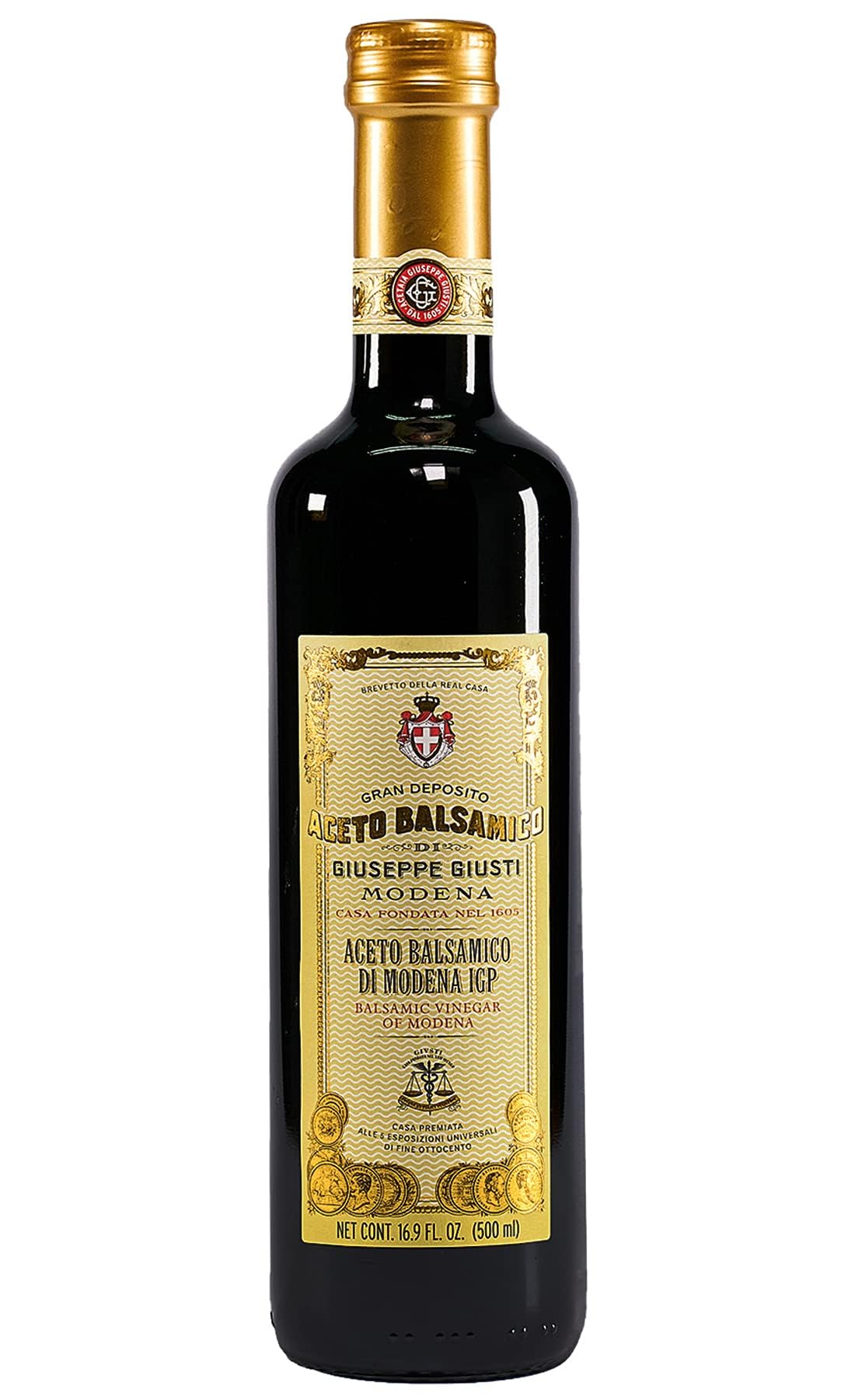 Giusti balsamic vinegar bottle front for dressings and glazes