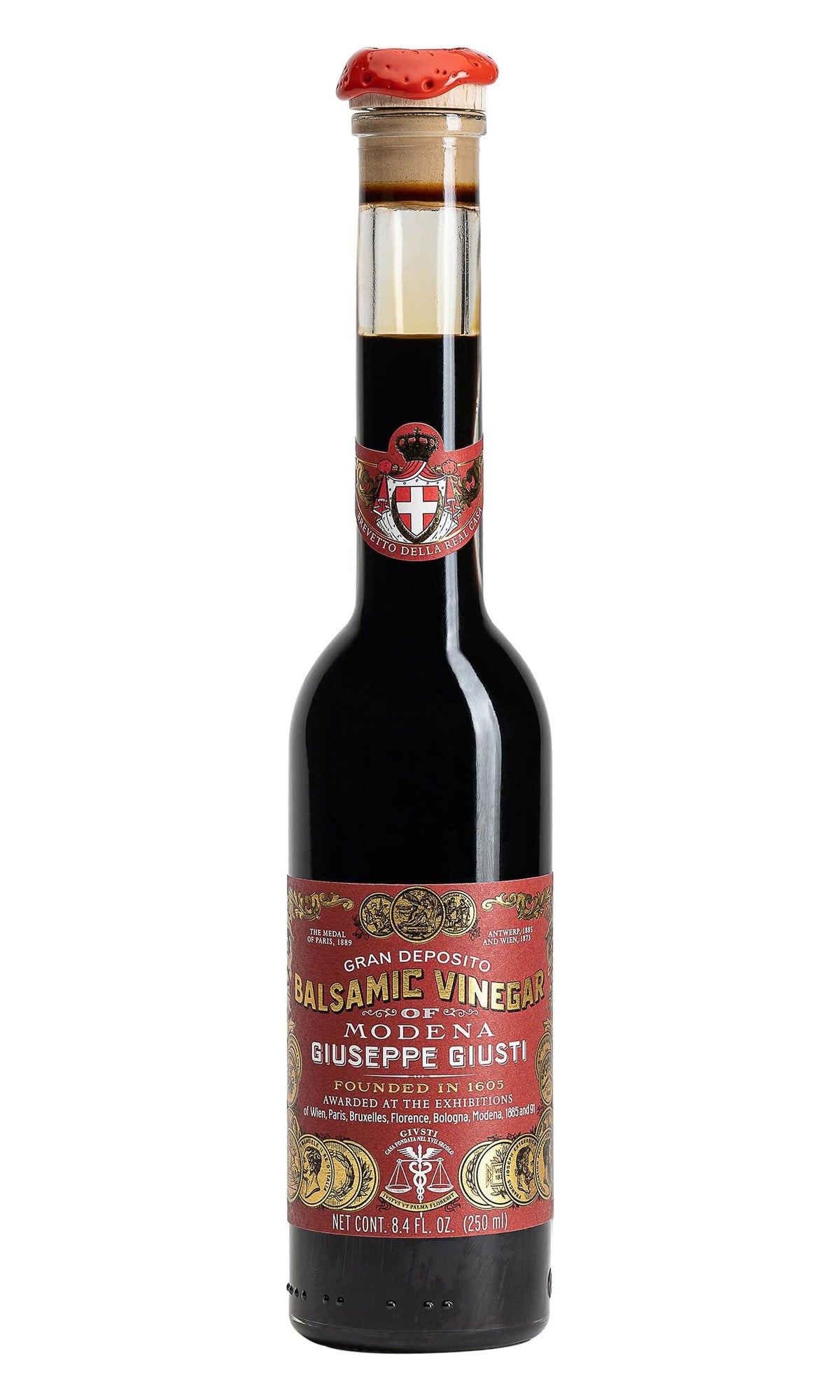 Giusti Balsamic Vinegar of Modena bottle; authentic Italian craftsmanship