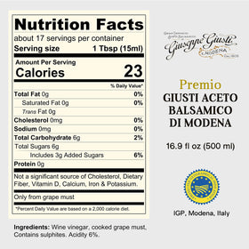 Giusti balsamic aged in oak barrels with deep aroma