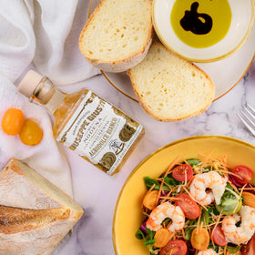 Giusti dressing with roasted vegetables enhances natural sweetness and balance.