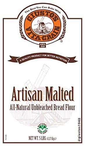 Giusto's Vita-Grain malted flour aids strong dough rise for light, airy loaf textures
