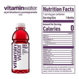 Glacéau Vitamin Water Zero Sugar Power-C bottle with dragonfruit flavor and electrolyte hydration vibe.