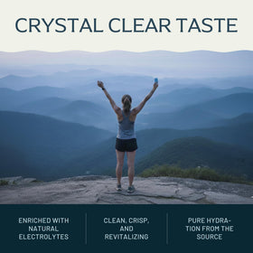 GLAS Water bottle cap made from plant-based material reduces plastic.