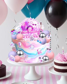 Glavatrix cake inserts with musical elements personalize cake designs