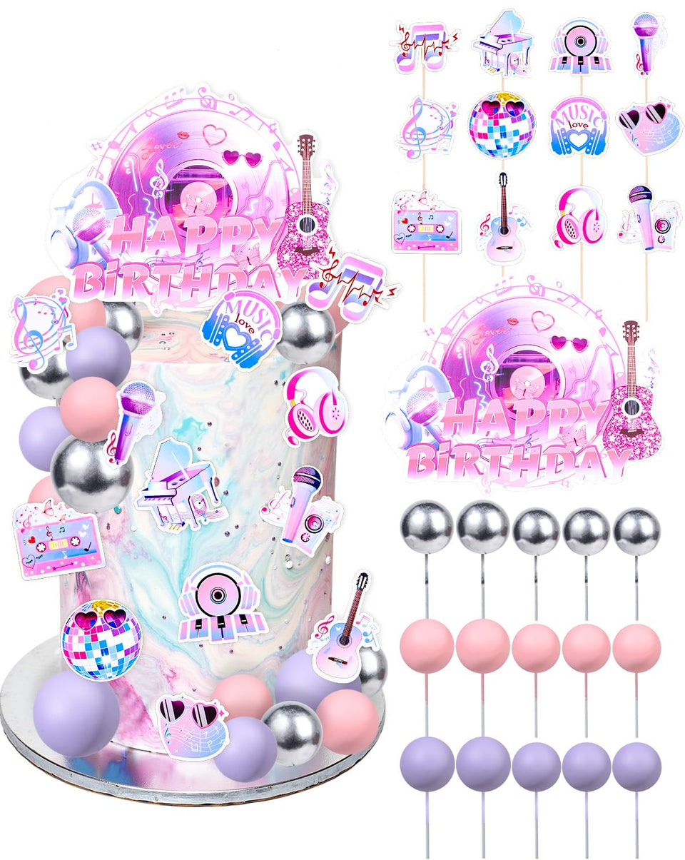 Glavatrix music cupcake toppers topper adds festive flair to birthdays