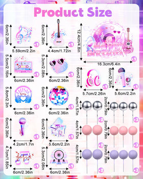 Glavatrix pink balls set adds bright color to music cake decorations