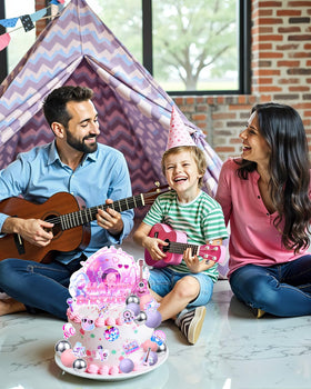 Glavatrix singing star design topper stands out on celebration cakes