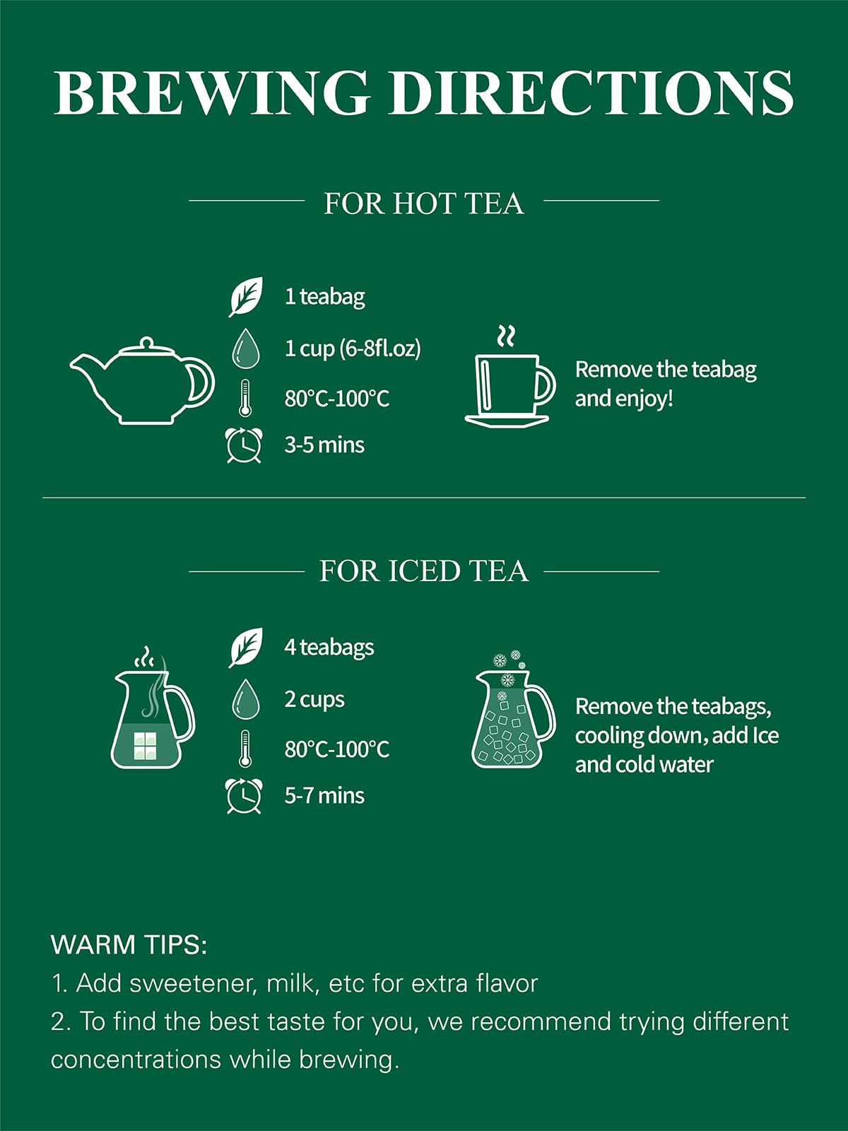 GLDNT decaf green tea bag in cup, convenient daily ritual.