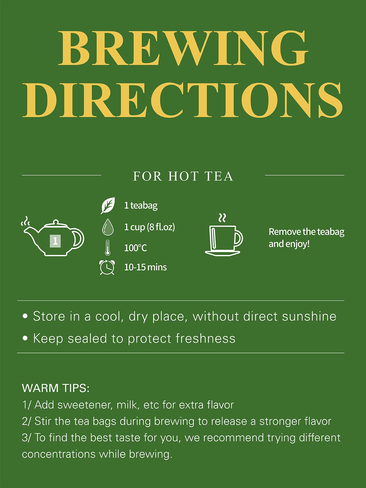 GLDNT eco-friendly tea bags support sustainable sipping experiences.