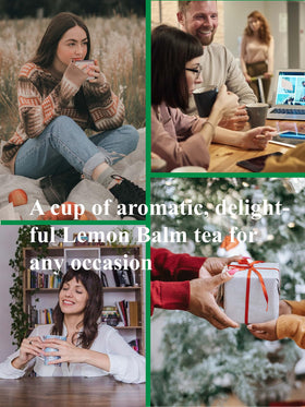GLDNT lemon balm aroma in cup evokes soothing ritual and sensory calm.