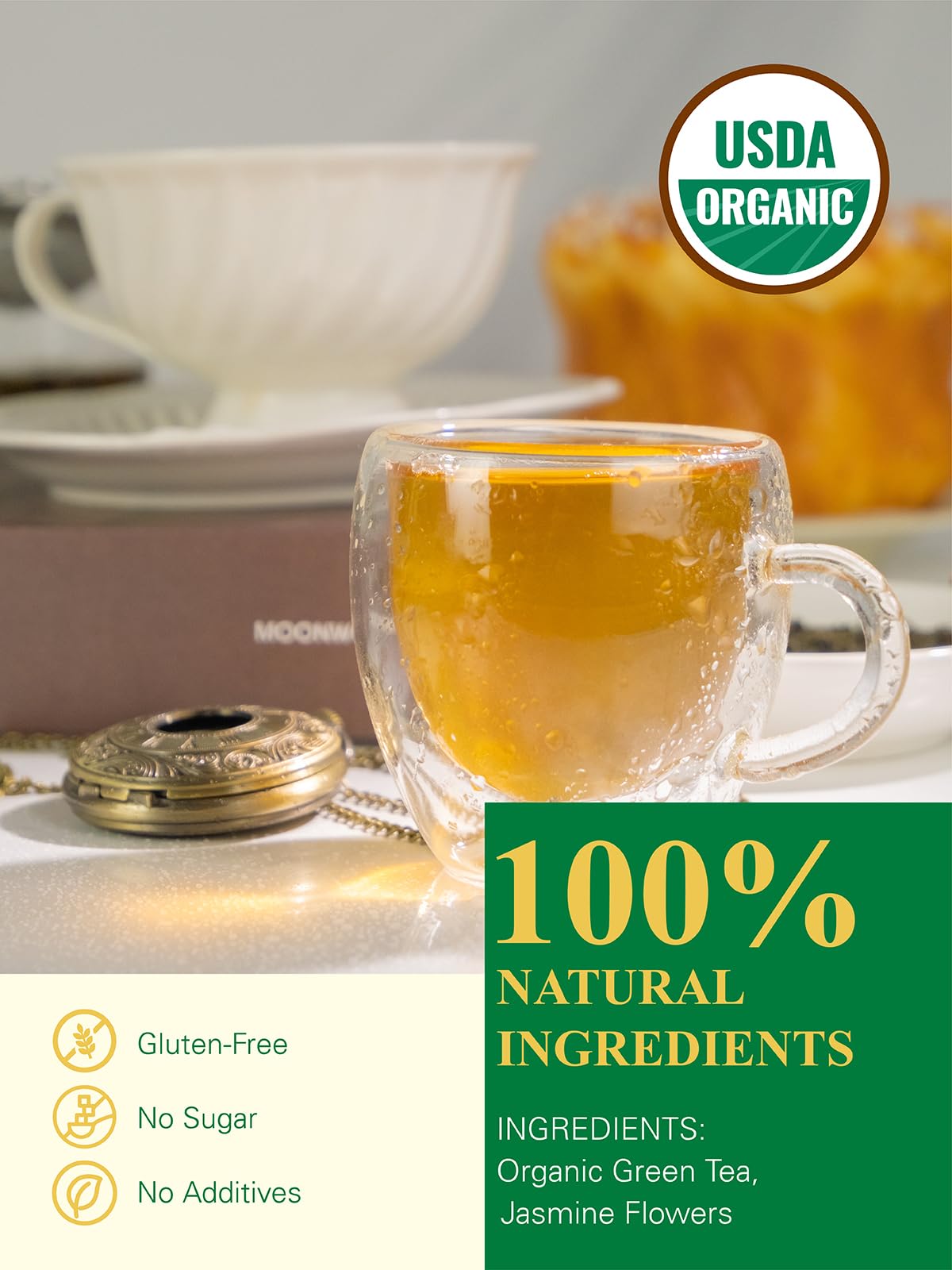 GLDNT loose leaf tea in a brew infuser delivers richer flavor with precise steeping.