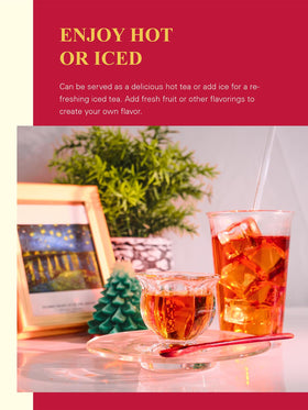 GLDNT organic decaf tea bags brewing hot or iced tea