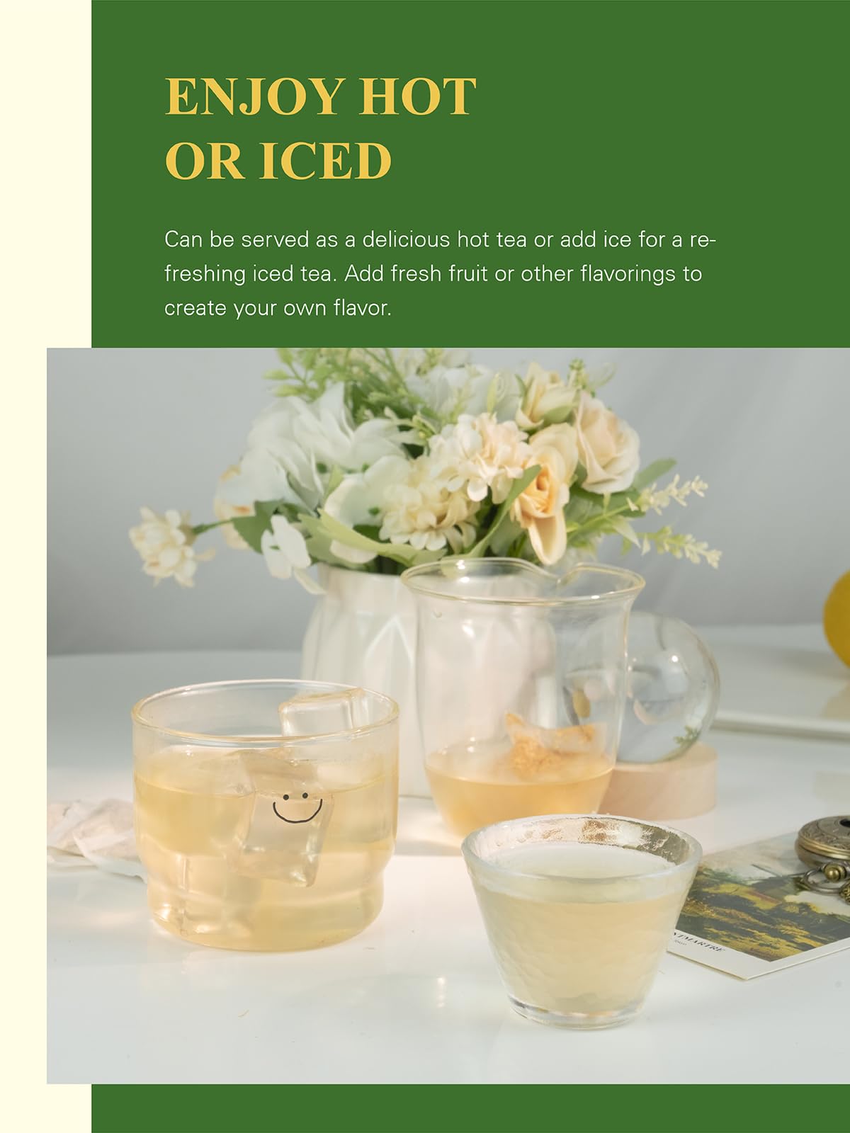 GLDNT organic ginger tea delivers bold flavor in a comforting cup.