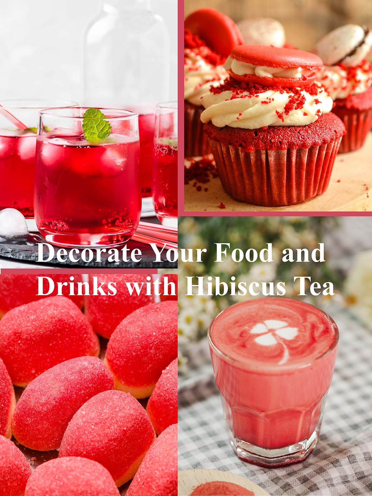GLDNT hibiscus tea with natural-food-coloring potential for drinks and desserts