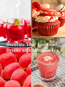 GLDNT hibiscus tea with natural-food-coloring potential for drinks and desserts