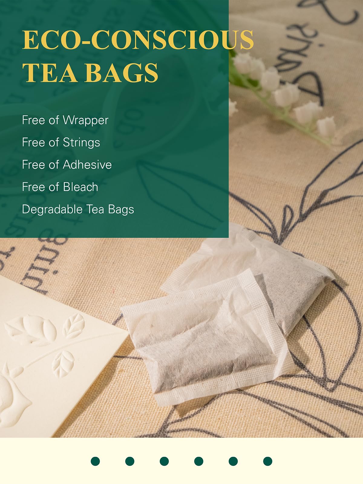 GLDNT resealable foil pouch preserves tea freshness