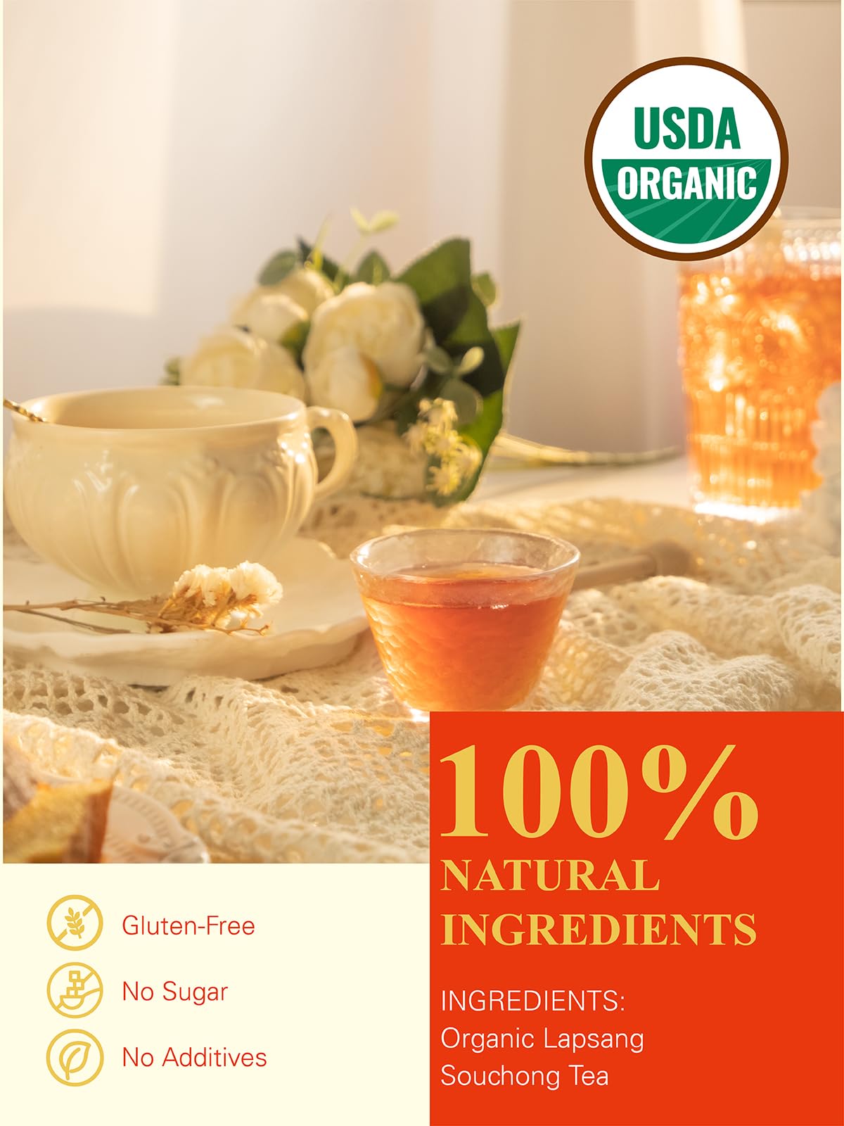 GLDNT smoked black tea steeping cup captures rich aroma