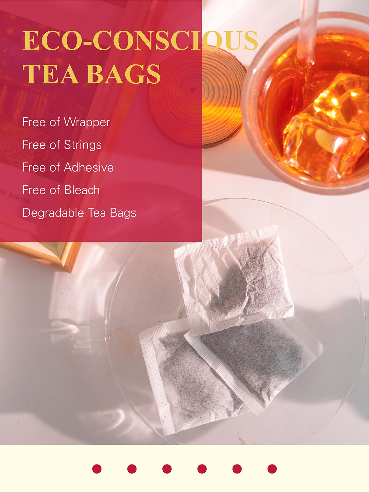 GLDNT steeping tea cup with balanced flavor