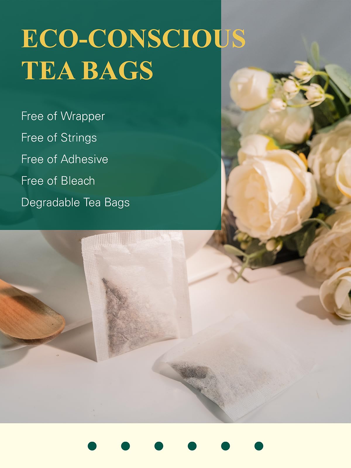 GLDNT compostable tea bags support waste reduction