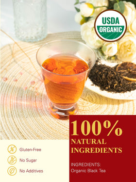 GLDNT tea pouch with foil seal preserves freshness and aroma.