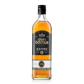 Glen Dochus Export Blend bottle front, premium non-alcoholic whiskey option for mindful sipping