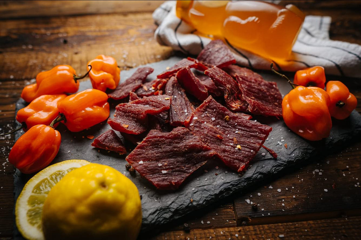 Glenwood USA-made jerky label emphasizes quality ingredients and gluten-free option.
