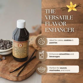 Global Goods coumarin-free vanilla bottle emphasizes pure flavor for everyday baking