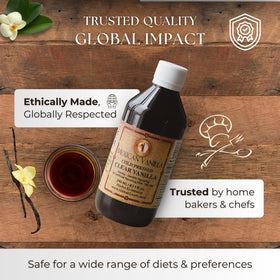 Global Goods gluten-free vanilla label signals clean-label use in cookies and frostings