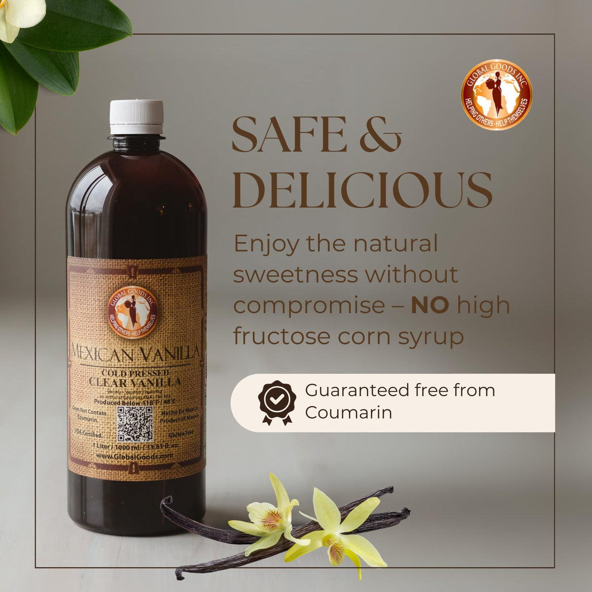 Pouring Pure Clear Vanilla for bright, color-safe baking results.