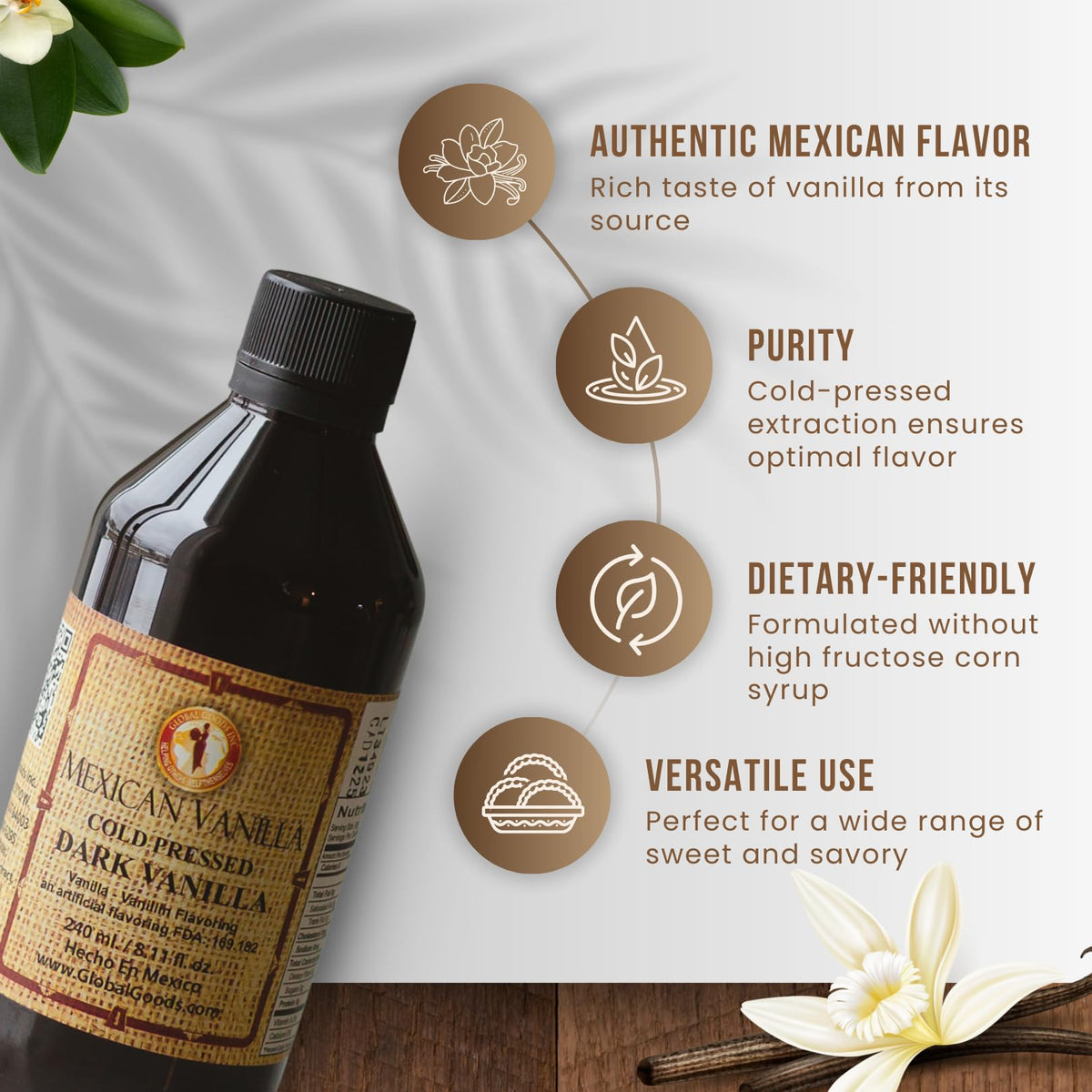 Global Goods vanilla for coffee or cocktails shows versatile use.